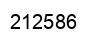 Number 212586 black image