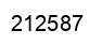 Number 212587 black image