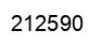 Number 212590 black image