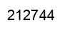 Number 212744 black image