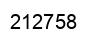 Number 212758 black image