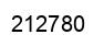 Number 212780 black image