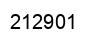 Number 212901 black image