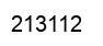 Number 213112 black image