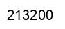 Number 213200 black image