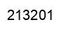 Number 213201 black image
