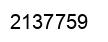 Number 2137759 black image