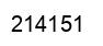 Number 214151 black image