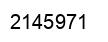 Number 2145971 black image