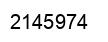 Number 2145974 black image