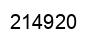 Number 214920 black image