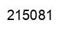 Number 215081 black image