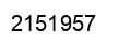 Number 2151957 black image