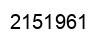 Number 2151961 black image