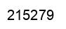 Number 215279 black image