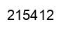 Number 215412 black image