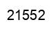 Number 21552 black image