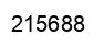 Number 215688 black image