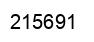 Number 215691 black image