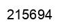 Number 215694 black image