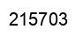 Number 215703 black image