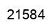 Número 21584 imagen negro
