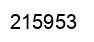 Number 215953 black image