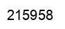 Number 215958 black image