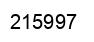 Number 215997 black image