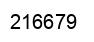 Number 216679 black image