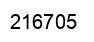 Number 216705 black image