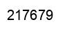 Number 217679 black image