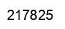 Number 217825 black image