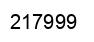 Number 217999 black image