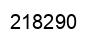 Number 218290 black image