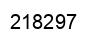 Number 218297 black image