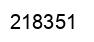 Number 218351 black image
