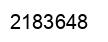 Number 2183648 black image