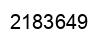 Number 2183649 black image