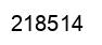 Number 218514 black image