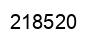 Number 218520 black image