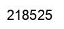 Number 218525 black image