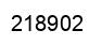 Number 218902 black image