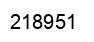 Number 218951 black image