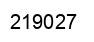 Number 219027 black image