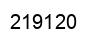 Number 219120 black image