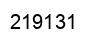Number 219131 black image
