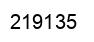 Number 219135 black image