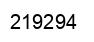 Number 219294 black image