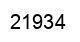 Número 21934 imagen negro